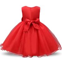 Elegante Vestido de Princesa para Niñas Talla de Flor Elegante Grandes Lazos - details 10