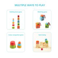 14Pc Baby Stacking Cups Toys Children Building Blocks Educational Toy Color Recognition Shape Matching for Babies over 18 Months - details 8