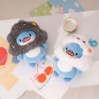Animal relleno tiburón gordo colgante llavero decoración muñeca suave tiburón llavero de felpa Kawaii adorno colgante colgante de tiburón de dibujos animados - details 7