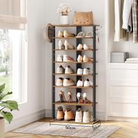 Zapatero, Estante Zapatero, Estantería para Zapatos, Mueble Zapatero de 8 Niveles, con 2 Ganchos, 50 x 28 x 113 cm, para Entrada, Dormitorio, Ahorra Espacio, Blanco - details 17