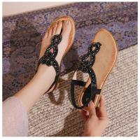Sandalias Plataforma Mujer Strass Verano 2025 - Diseño Bohemio con Tacon Ancho Cómodo - Zapatos Elegantes Playa y Fiesta - details 10