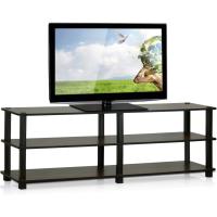 Soportes de TV sin Herramientas, Madera, Cerezo Oscuro y Negro - details 15