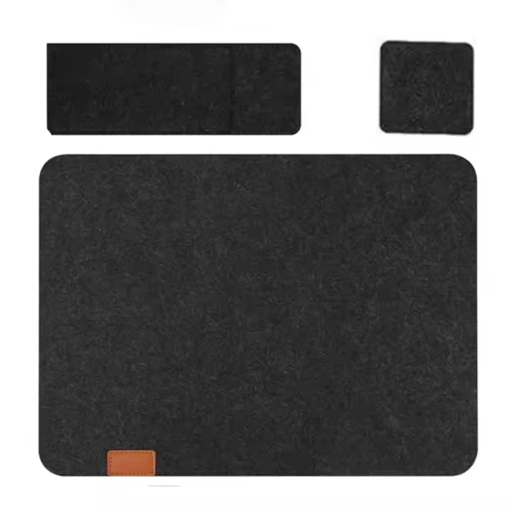Tapete lavable para mesa de comedor, posavasos de fieltro aislante, Mantel Individual para cubiertos, bolsas de almacenamiento, alfombrilla antideslizante, almohadilla para vajilla, 3 unidades por juego - 1