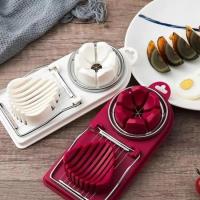 Cortador de huevos de acero inoxidable para cocina, rebanador multifuncional de alta calidad para carne y almuerzo, 2 piezas, nuevo - details 0
