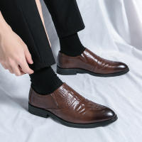 Zapatos de Negocios Formales de Cuero Vintage Británico Cómodos y Transpirables con Tacón Bajo - details 23