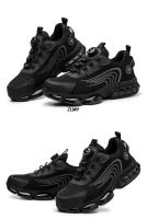 Zapatos de seguridad con botón giratorio para hombre, zapatillas con punta de acero, botas de seguridad para el trabajo a prueba de perforaciones, zapatos deportivos de trabajo con cojín de aire, botas antigolpes - details 17