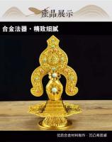 Adornos nepaleses de cobre puro Sangen Xizang Bajixiang, gurú tibetano Dorma Shizi Butterflower - details 4