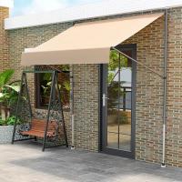 Toldo balcón toldo retráctil abrazadera toldo jardín protección solar retráctil sin perforación resistente a los rayos UV 200/250/300x120cm - details 0