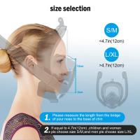 Máscara De Snorkel Total Facial Visión Panorámica De 180° Silicona Top Seco Gafas De Natación Y Nado Con 2 Snorkels Antiniebla Anti-Rociador - details 3