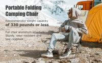 Silla de camping plegable portátil con reposacabezas,Ligera,Viaje,Silla de aluminio,Silla de pesca,Muebles de exterior,Silla Moon,Silla reclinable,Silla plegable de exterior - details 0