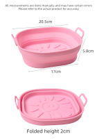 Bandeja de Cocina de Silicona para Aire Fryer Antiadherente, Reutilizable Segura para Lavado en Disfregador Ideal para Pollo Frito y Pizza - details 13