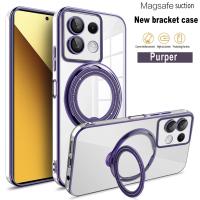 Funda de TPU suave transparente pura para Xiaomi Redmi Note 13, 12, 11, Mi 14 Pro, 11T, 12T, 13T, soporte MagSafe, cubierta de electroplaca ligera - details 8