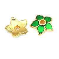 Tapetes de Flores de Brasso Dorado 18K 30PCS Accesorios de Joyería DIY de Alta Calidad - details 56