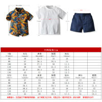 Ropa de verano para niños, camisas de manga corta estampadas, camisetas para bebés, conjunto informal de tres piezas, festival del Agua con salpicaduras - details 33