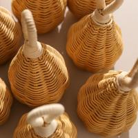 Sonajeros de ratán hechos a mano, juguetes educativos para cuna de niños, accesorios de campana de mano móvil, juguete sensorial infantil, mordedor para bebé, regalos - details 7