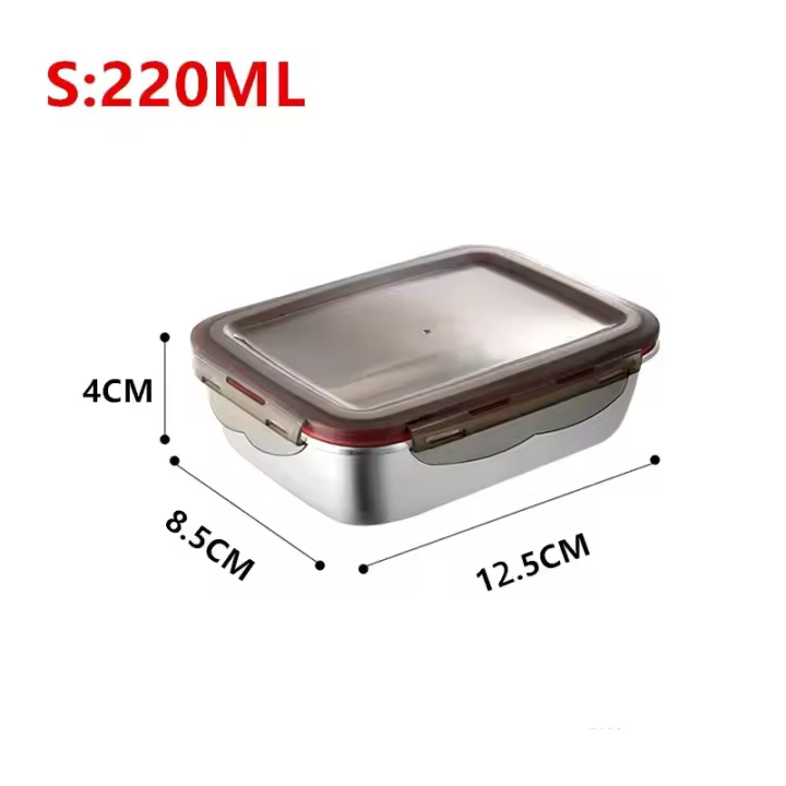 Juego de Fiambrera de Acero Inoxidable 304 Caja Bento con Calefacción para Microondas - 1