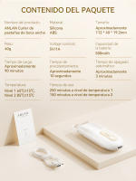 ANLAN Rizador de pestañas eléctrico Boca ancha Recargable Levantamiento de pestañas que dura 24 horas Control de temperatura NTC Herramienta de maquillaje portátil con clip - details 8