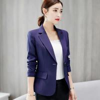 Blazer Elegante para Mujer Traje de Oficina Formal de Talla Delgada Chaqueta con Bolsillos - details 14