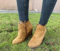Nuevos zapatos de mujer de otoño con estampado de leopardo, tacón alto, botas Martin con tacón de cuña - details 11