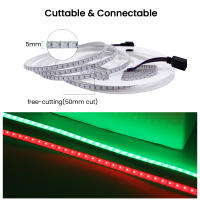 Tira de Luces LED RGB, cinta de diodo Flexible, DC5V, COB, USB, Bluetooth, Control por aplicación, 180LED/m, 5MM, PCB, retroiluminación de TV - details 5