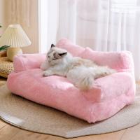 Cama suave y cálida para gato, sofá para perro, estera cómoda, lavable, casa para dormir para gatito y cachorro, nido de felpa antideslizante para invierno - details 0