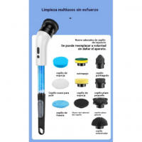 Cepillo de limpieza eléctrico multifuncional recargable Automático giratorio para cocina, baño, vidrio largo y corto - details 7