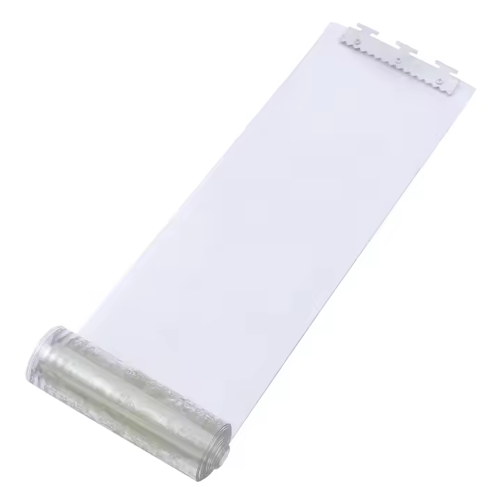 Cortina de puerta transparente cortina en forma de tira perforada supermercados fábricas a prueba de agua 7pcs 1,05 *2m - 1