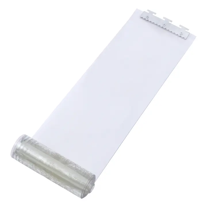 Cortina de puerta transparente cortina en forma de tira perforada supermercados fábricas a prueba de agua 7pcs 1,05 *2m - 1