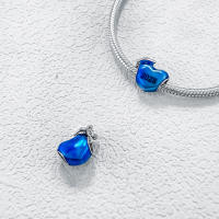 Abalorio de corazón brillante nivelado, Pulsera Original de Plata de Ley 925 para fabricación de joyas - details 6