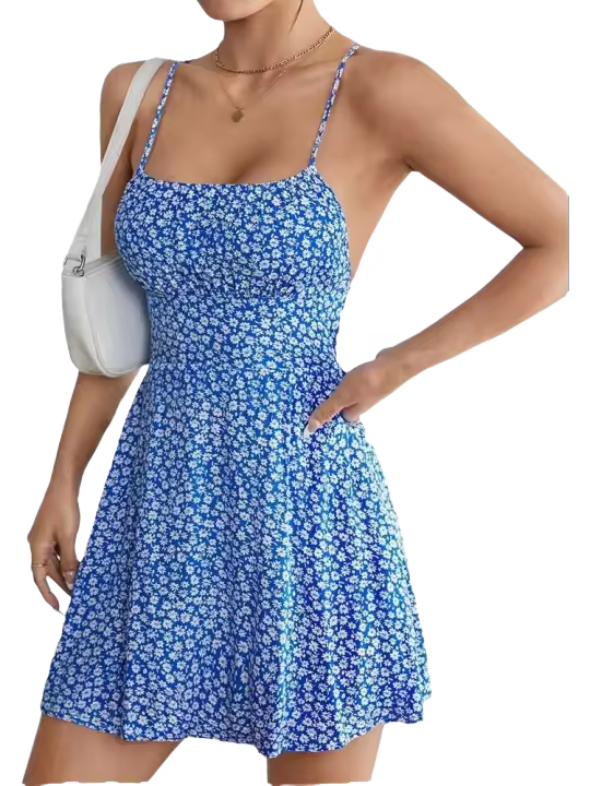 Falda corta de moda de verano, vestido nuevo sexy rojo hermoso elegante, ropa de mujer, vestido de vacaciones en la playa - 1