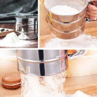 Tamiz de harina de acero inoxidable, tamiz de polvo de taza, Gadget de cocina de malla para pasteles, tamiz de malla de azúcar, tamiz para hornear - details 6