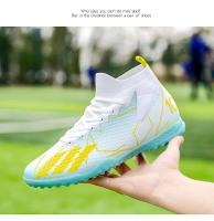 Zapatos de fútbol juvenil para césped para hombres y mujeres, zapatos deportivos TF para interiores con clavos antideslizantes de cinco lados - details 4