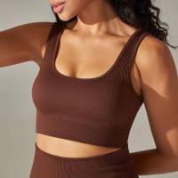 Sujetadores deportivos sin costuras para mujer, ropa interior a prueba de golpes para correr en el gimnasio, top corto, sujetador de yoga transpirable - details 49