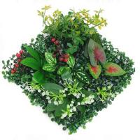 Panel de pared de plantas artificiales DIY, hoja de planta de arce de simulación realista duradera, alfombra de eucalipto Artificial verde de 25x25cm - details 13