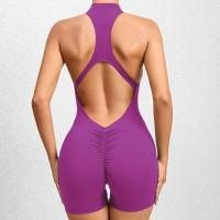 Ropa deportiva, ropa deportiva de gimnasio Twitter, conjunto de traje de yoga, mono de mujer, gris, morado y blanco - details 49