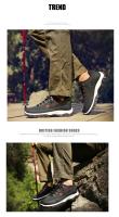 Zapatos de senderismo para hombre, zapatos impermeables de cuero PU para exteriores, zapatillas tácticas resistentes al desgaste para senderismo, caminar y cazar - details 9