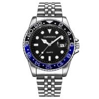 Reloj de Pulsera de Cuarzo de Fecha Sencilla de Marca Curden Banda de Acero Inoxidable - details 14