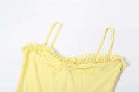 BUNO-vestidos de fiesta de malla irregulares, novedad de 2024, vestido ceñido con tirantes finos, vestido largo fruncido a la moda para mujer - details 45