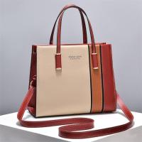 Bolso con asa superior y correa ajustable para mujer, bolso bandolera grande, - details 7
