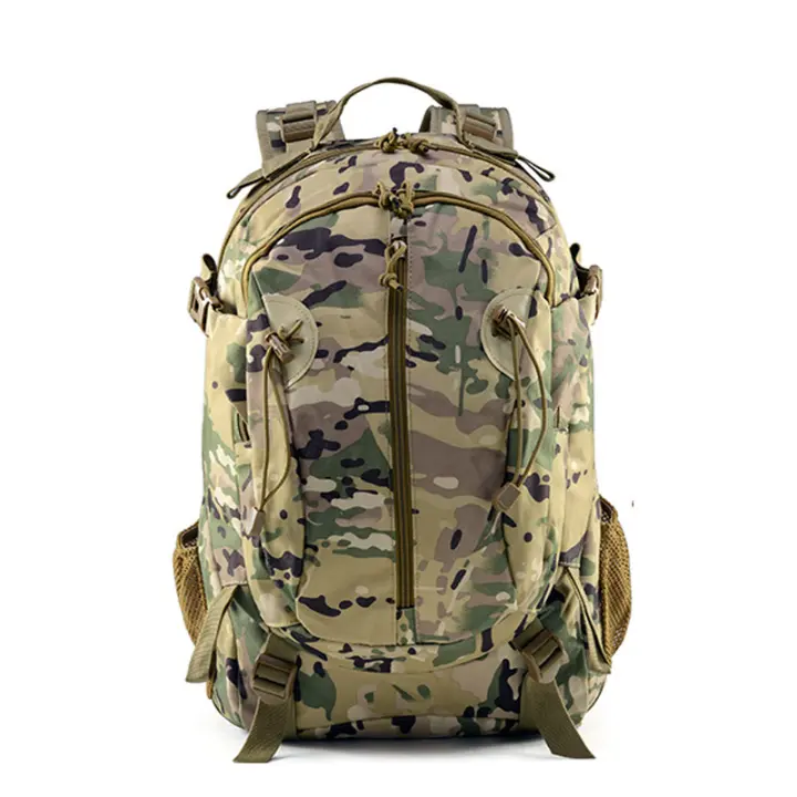 Bolsa de montañismo Mochila de camuflaje táctica para exteriores para hombre, bolso de hombro de gran capacidad para acampar, senderismo, escalada y uso diario - 1