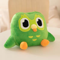 Juguete de peluche Duolingo verde de 30cm, muñeco de búho de Anime de dibujos animados, Animal de peluche suave, regalo de cumpleaños para niños - details 3