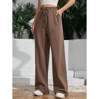 Pantalones de cintura alta y pierna ancha para mujer, pantalones holgados de calidad con cordón, primavera y otoño - details 21