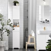 Cesto para Ropa Sucia Armario Multifuncional de baño con 1 Cesto y 1 Cajón Blanco. - details 2