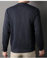 Hombre Color sólido 2024 nuevo Otoño Invierno cálido suéter de moda Casual y cómodo suéter suave - details 9