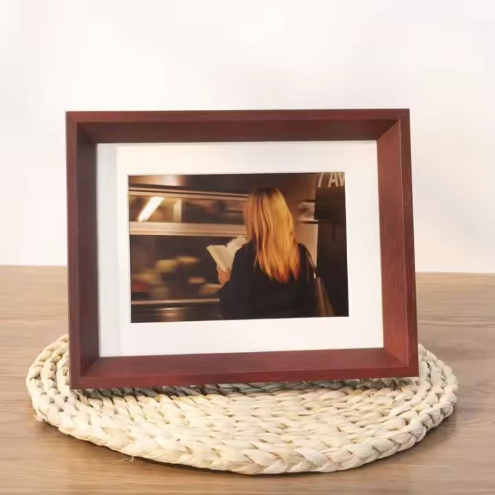 Marco sólido, mesa de impresión de 7 pulgadas, lavar fotos, hacer decoración de marco de álbum de fotos, colgante de pared de madera maciza de 6 pulgadas - 1
