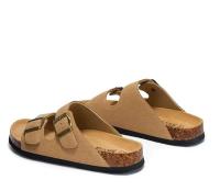 Sandalias planas de mujer con soporte para el arco, 2 hebillas ajustables, zapatos, suela de goma antideslizante - details 1