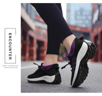 Zapatos para caminar de marca para mujer, zapatillas de deporte con calcetines de punto transpirables, zapatos cómodos para lactancia, zapatos deportivos con plataforma informales - details 20