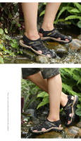Sandalias de marca de verano para hombre, zapatillas de cuero genuino para hombre, sandalias de gladiador para playa para hombre, zapatos suaves y cómodos para caminar al aire libre - details 13