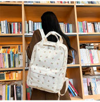 Mochila escolar fresca para mujer, literaria y artística, versátil, con flores informales, para niña y estudiante, novedad de 2024 - details 32