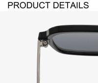 Gafas De Sol cuadradas con montura pequeña para mujer, gafas De Sol De lujo a la moda De diseñador De marca para mujer, gafas De Sol Vintage huecas De leopardo azul - details 17